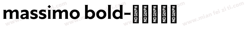 massimo bold字体转换